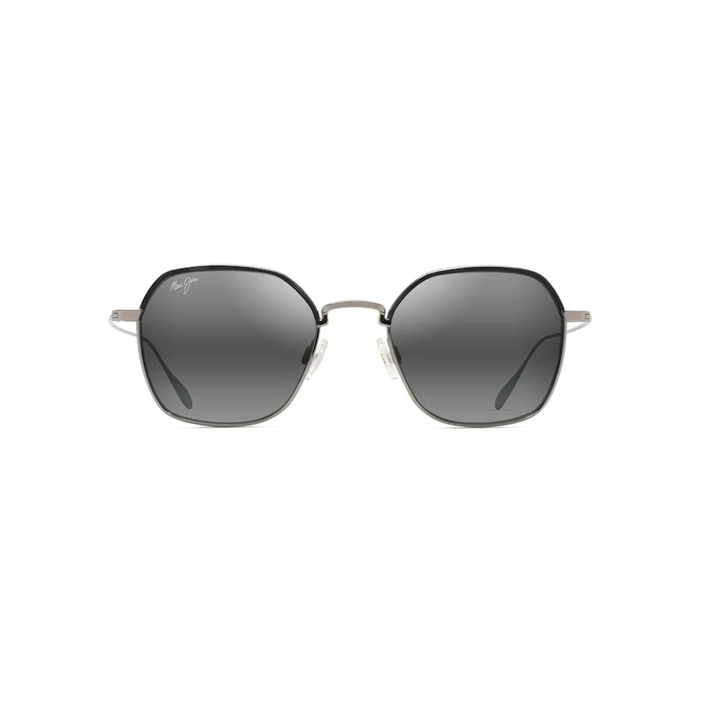 MAUI JIM MOON DOGGY NEW 874-11B TITANIUM NEUTRAL GREY POLARIZED SUNGLASSES